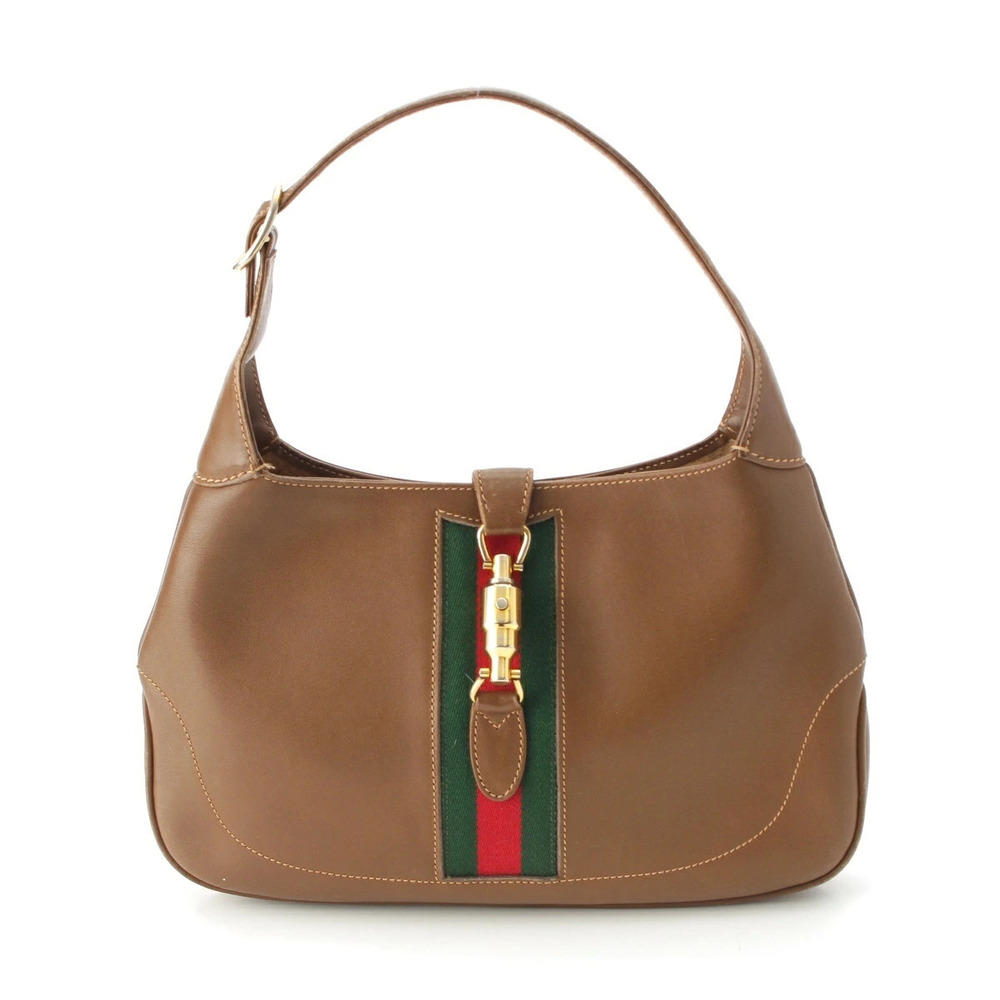Gucci leather Jackie Sherry shoulder bag brown